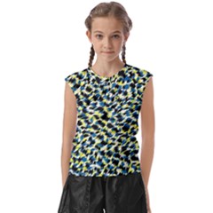 Digital Animal  Print Kids  Raglan Cap Sleeve Tee by Sparkle