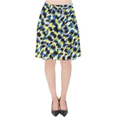 Digital Animal  Print Velvet High Waist Skirt by Sparkle