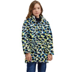 Digital Animal  Print Kid s Hooded Longline Puffer Jacket by Sparkle