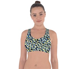 Digital Animal  Print Cross String Back Sports Bra by Sparkle