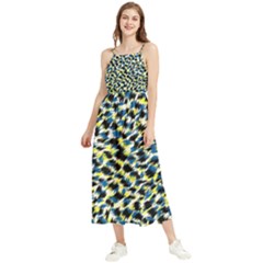 Digital Animal  Print Boho Sleeveless Summer Dress by Sparkle