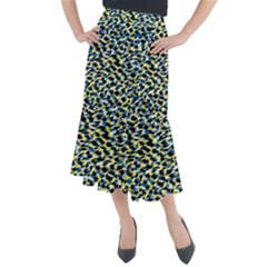 Digital Animal  Print Midi Mermaid Skirt by Sparkle