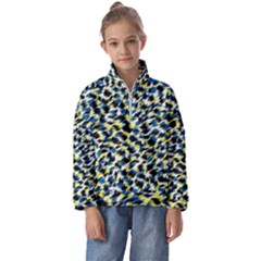 Digital Animal  Print Kids  Half Zip Hoodie by Sparkle