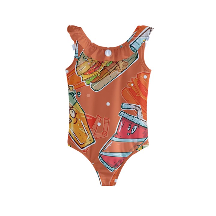 55 Kids  Frill Swimsuit