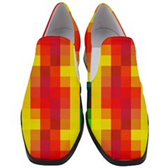 Pride Plaid Women Slip On Heel Loafers by WetdryvacsLair