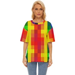 Pride Plaid Oversized Basic Tee by WetdryvacsLair