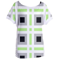 Agender Flag Plaid Women s Oversized Tee by WetdryvacsLair