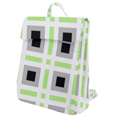 Agender Flag Plaid Flap Top Backpack by WetdryvacsLair