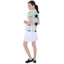 Agender Flag Plaid Women s Polo Tee View2