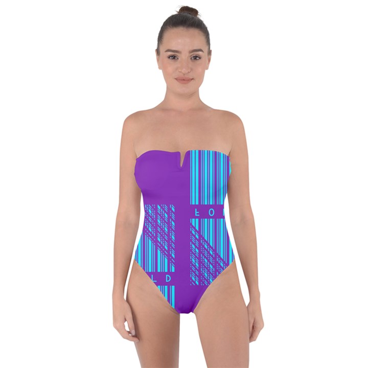 Fold At Home Folding Tie Back One Piece Swimsuit