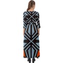 Abstract geometric design    Button Up Boho Maxi Dress View2