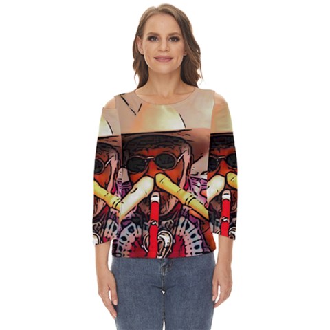 A7502d16-00ec-4c54-8555-4c8710408c05 Cut Out Wide Sleeve Top by oneheartbeat