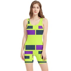 Abstract Pattern Geometric Backgrounds Women s Wrestling Singlet by Eskimos