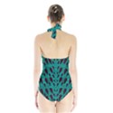 Leaves On Adorable Peaceful Captivating Shimmering Colors Halter Swimsuit View2