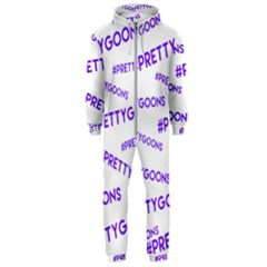 Pretty-goons-all-over-purple Hooded Jumpsuit (men) by Khaliseum