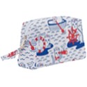 Nautical Cats Seamless Pattern Wristlet Pouch Bag (Large) View1