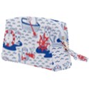 Nautical Cats Seamless Pattern Wristlet Pouch Bag (Large) View2