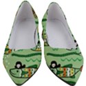 Seamless Pattern Fishes Pirates Cartoon Women s Block Heels  View1