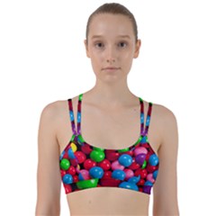 Bubble Gum Line Them Up Sports Bra by artworkshop