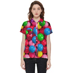 Bubble Gum Short Sleeve Pocket Shirt by artworkshop