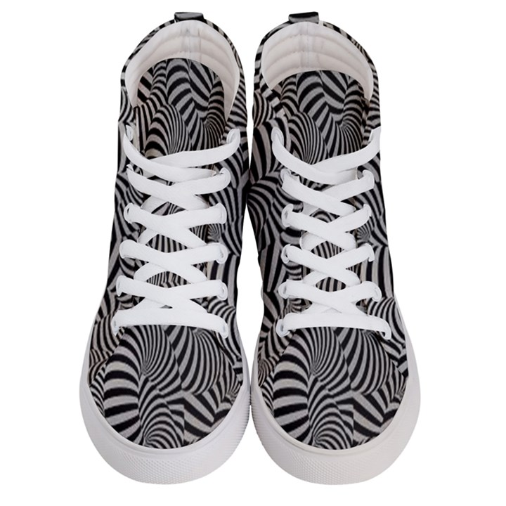 Pattern Men s Hi-Top Skate Sneakers