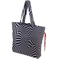 Pattern Drawstring Tote Bag by artworkshop