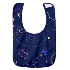 Cartoon-space-seamless-pattern-vectors Baby Bib by Jancukart