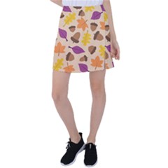 Seamless Verson Of Fal Pattern Tennis Skirt by Jancukart