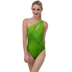 Banana Leaf To One Side Swimsuit by artworkshop