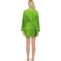 Banana Leaf Long Sleeve Satin Robe View2