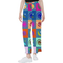 Space-pattern Multicolour Women s Pants  by Jancukart