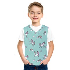 Unicorn Patterns Kids  Basketball Tank Top by Jancukart