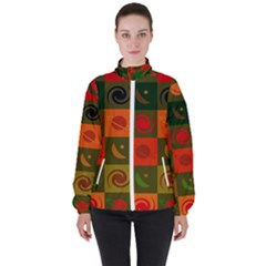 Space Pattern Multicolour Women s High Neck Windbreaker by Jancukart