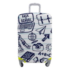 Hand-drawn-back-school-pattern Luggage Cover (small) by Jancukart