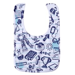 Hand-drawn-back-school-pattern Baby Bib by Jancukart