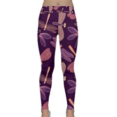 Dragonfly-pattern-design Classic Yoga Leggings by Jancukart