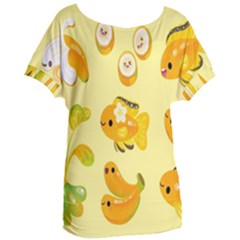 Banana Cichlid Women s Oversized Tee by artworkshop