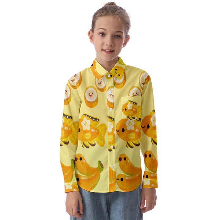 Banana Cichlid Kids  Long Sleeve Shirt