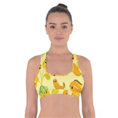 Banana Cichlid Cross Back Sports Bra by artworkshop