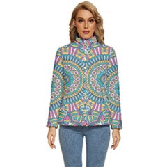 Mandala 01 Women s Puffer Bubble Jacket Coat by zappwaits