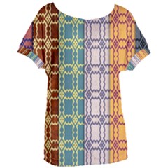 Grungy Vintage Patterns Women s Oversized Tee by artworkshop