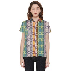 Grungy Vintage Patterns Short Sleeve Pocket Shirt by artworkshop