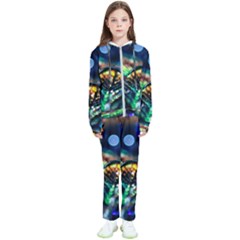 Peacock Feather Drop Kids  Tracksuit by artworkshop