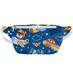 Seamless-pattern-with-nice-planes-cartoon Waist Bag  by Jancukart