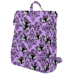 Purple Bats Flap Top Backpack by NerdySparkleGoth