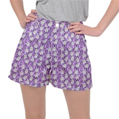 Purple Ghost Ripstop Shorts by NerdySparkleGoth