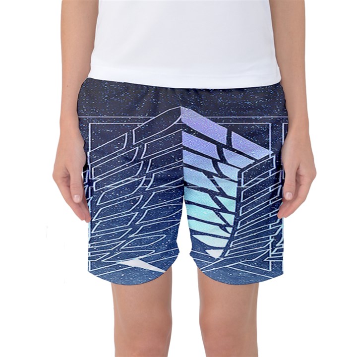 Attack On Titan Scouting Legion Women s Basketball Shorts