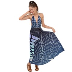 Attack On Titan Scouting Legion Backless Maxi Beach Dress by artworkshop