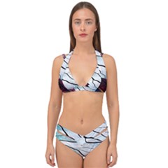 Anna Disney Frozen Stained Glass Double Strap Halter Bikini Set by artworkshop