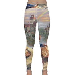 Beauty And The Beast Castle Classic Yoga Leggings by artworkshop